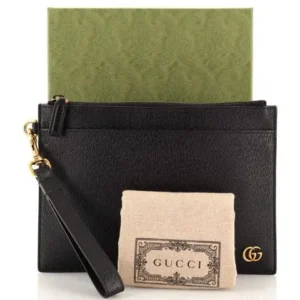 Design Marmont Zip Wristlet Pouch Leather Medium - Dubai Fashion LUX