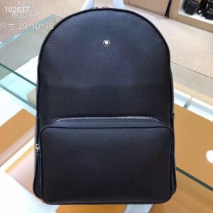 Design Meisterstück Soft Leather Grain M Rucksack Backpack Travel Zip Bag - Dubai Fashion LUX