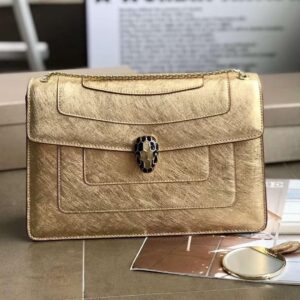 Design Metallic Serpenti Forever Shoulder Bag Silver - Dubai Fashion LUX