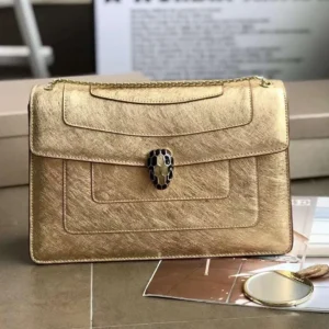 Design Metallic Serpenti Forever Shoulder Bag Silver - Dubai Fashion LUX