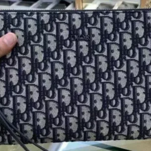 Design Oblique Jacquard Triangle Case Black Multicolor - Dubai Fashion LUX