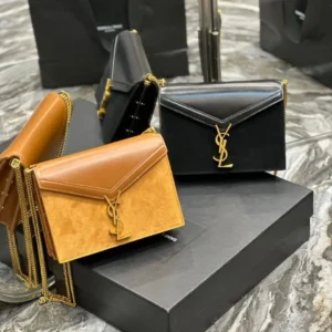 Design Smooth Calfskin Suede Monogram Cassandra Clasp Bag - Dubai Fashion LUX