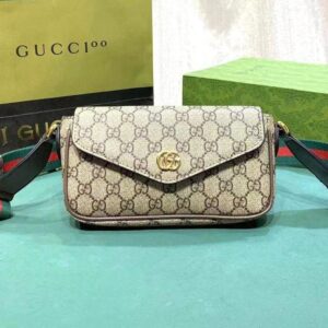 GUCCI OPHIDIA MINI BAG – Super Master Quality Replica | Luxury GG Supreme Canvas