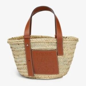 L OE WE Basket Bag in Palm Leaf & Calfskin – Super Master Quality | Luxury Handwoven Tote