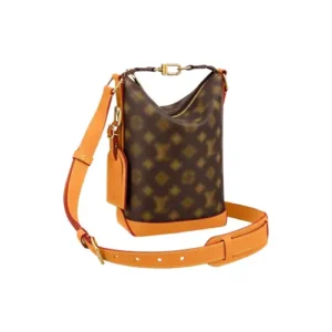LV Leather Unisex Street Style Bag