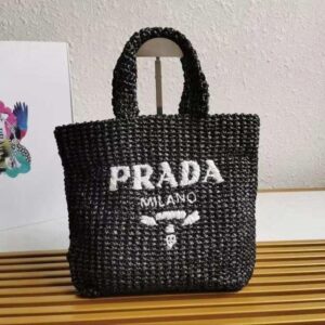 Prada Mini Raffia Tote Bag – Luxury Summer Tote