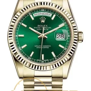 Rolex ROLEX Day-Date 36 118238 Green Dial - copywatchesdubai.com