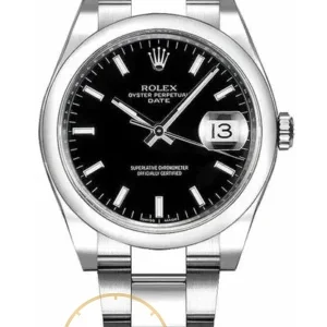 ROLEX Rolex Oyster Perpetual & Date 115200 Black - copywatchesdubai.com