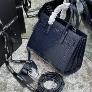 Saint Laurent Crocodile Embossed Leather Bag – Super Master Quality | Luxury YSL Handbag